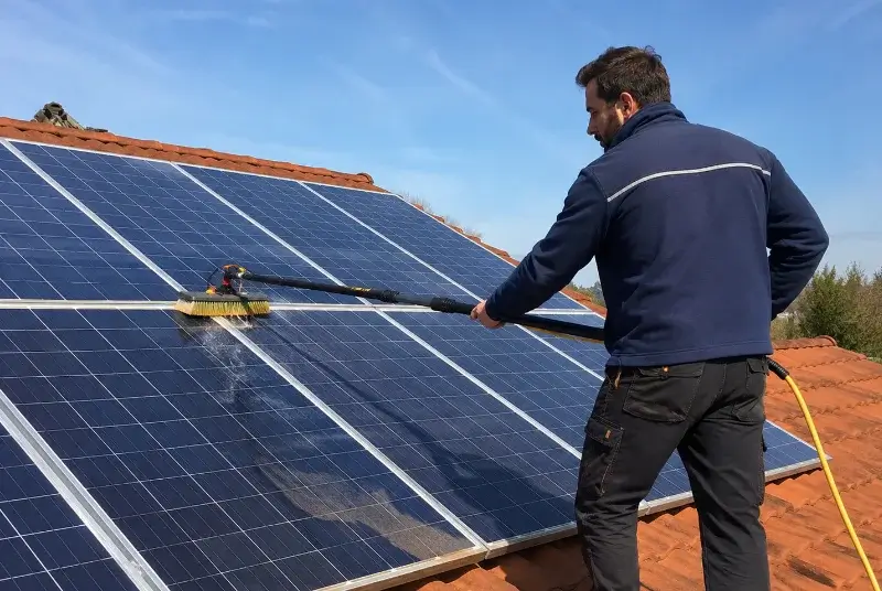 Nettoyage et entretien de panneaux solaires à Musièges